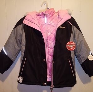 Girls size 10-12 winter two-piece coat